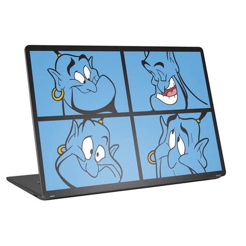 Disney Aladdin Genie Faces Grid Universal Laptop 12in (9.8 x 6.8in) Skin